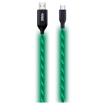 YENKEE YCU 341 GN LED USB C cable / 1m
