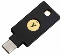 YubiKey 5C NFC - USB-C, klíč/token s vícefaktorovou autentizaci (NFC, MIFARE), podpora OpenPGP a Smart Card (2FA)