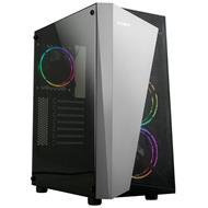 Zalman case miditower S4 Plus, bez zdroje, ATX, 1x USB 3.0, 2x USB 2.0, průhledná bočnice, černo-šedá