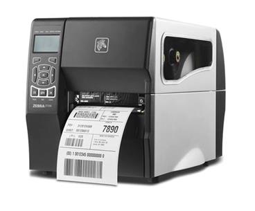 Zebra DT Printer ZT230; 203 dpi, Euro and UK cord, Serial, USB, Int 10/100, Cutter with Catch Tray