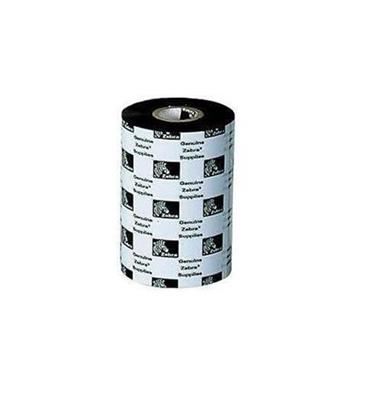 Zebra Wax/Resin Ribbon, 174mmx450m (6.85inx1476ft), 3200; High Performance, 25mm (1in) core, 6/box