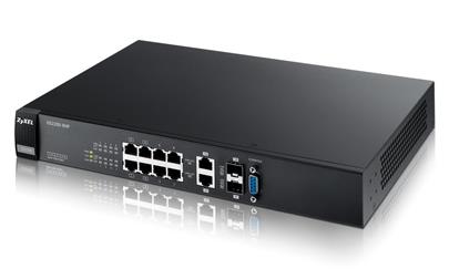 ZyXEL GS2210-8HP, 10-port Managed Layer2+ Gigabit Ethernet switch, 8x Gigabit metal + 2x Gigabit dual personality (RJ45/