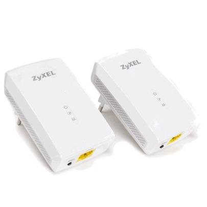 Zyxel PLA5405 Twin Pack, 2x 1200Mbps Powerline Past-Thru Gigabit Adapter, Directplug design, 128-bit AEC Protection, WPS