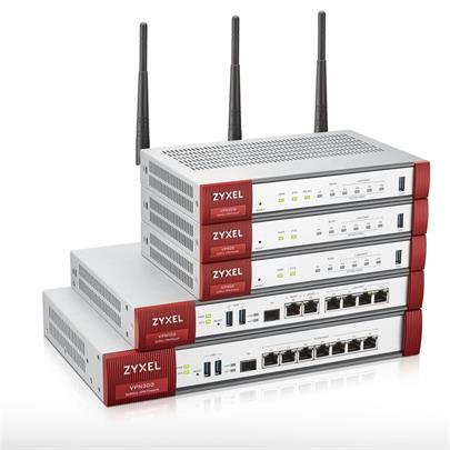 Zyxel VPN100, Advanced VPN Firewall, 100x VPN (IPSec/L2TP), up to 100 SSL VPN (10 included), 2x WAN, 4x LAN/DMZ, 1x SFP,