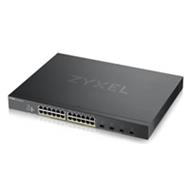 Zyxel XGS1935-28HP, 28 Port Lite-L3 Smart Managed PoE Switch, 24x Gigabit PoE and 4x 10G SFP+, hybrid mode, standalone o