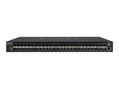 Zyxel XGS4600-52F L3 Managed Switch, 48 port Gig SFP, 4 dual pers. and 4x 10G SFP+, stackable, dual PSU